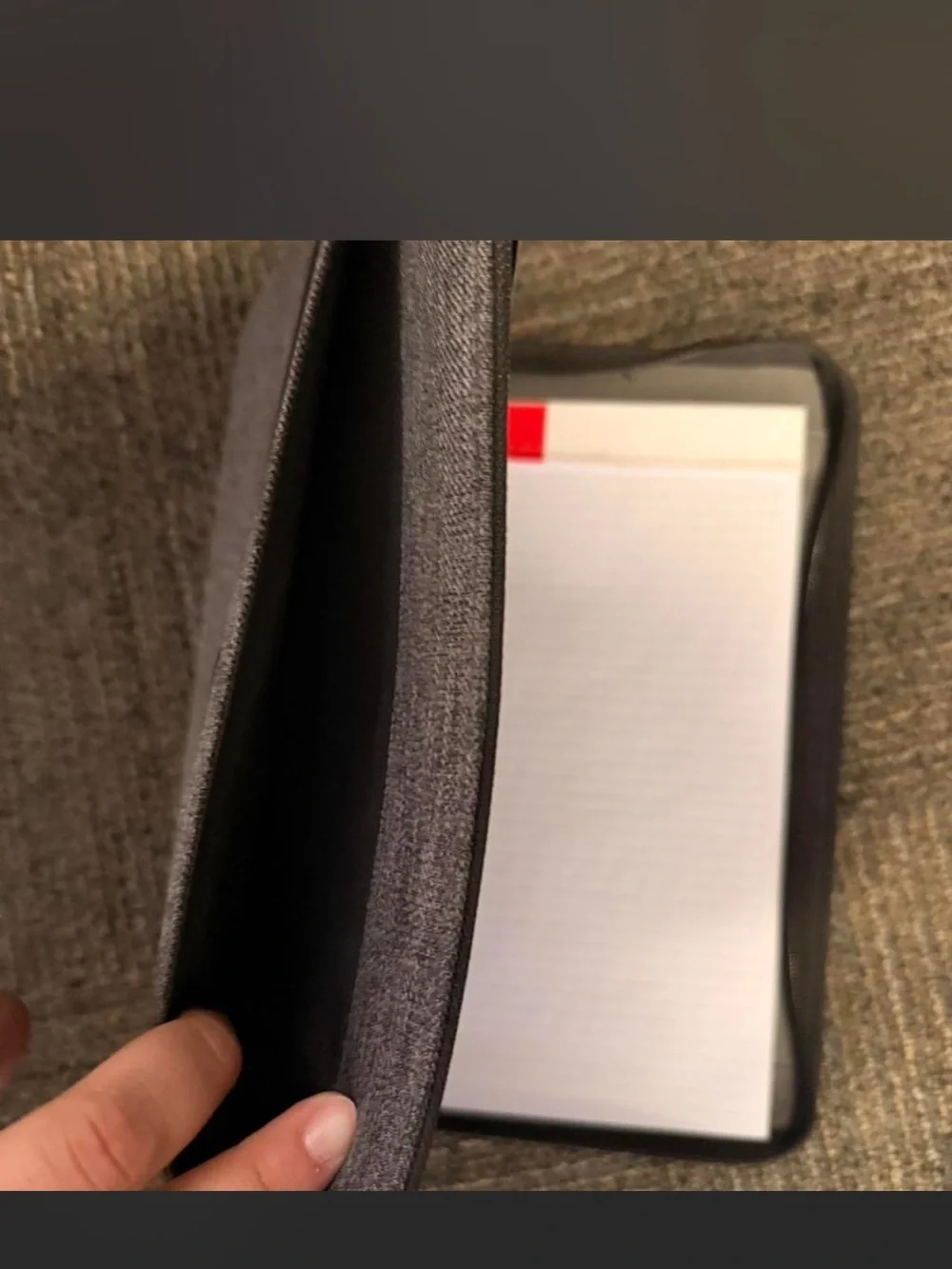 Wenger Gray Fabric Tablet Folio with Elastic Straps